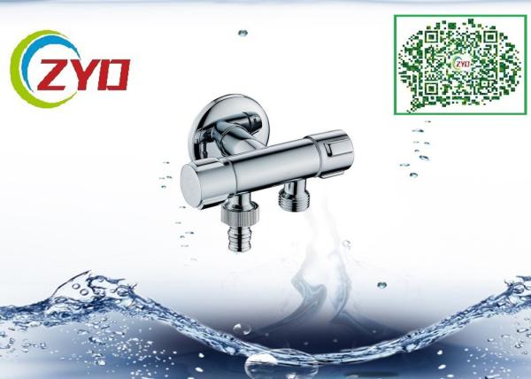 2WAY T-adapter  Brass Nickle Brushed Handheld Water Flow Adjustable Shower Faucet Water diverter  or Water Seperater