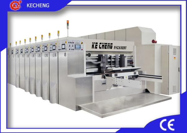 6 Color Hd Flexo Printing Slotting Machine Water Ink High Defination