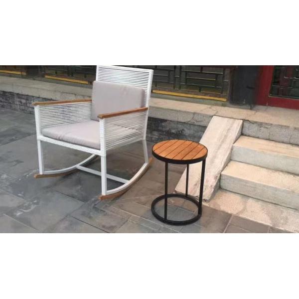 Restaurant PE Boho Rattan Coffee Table Coffee Aluminum All Weather Wicker Patio Table Chair