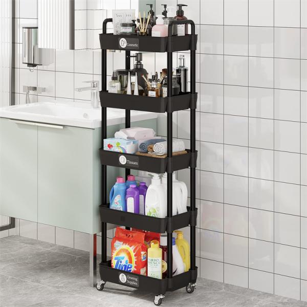 Multi-Layer Rotatable Fruit Vegetable Storage Rack Household Storage Holder Kitchen Organizer Floor Type