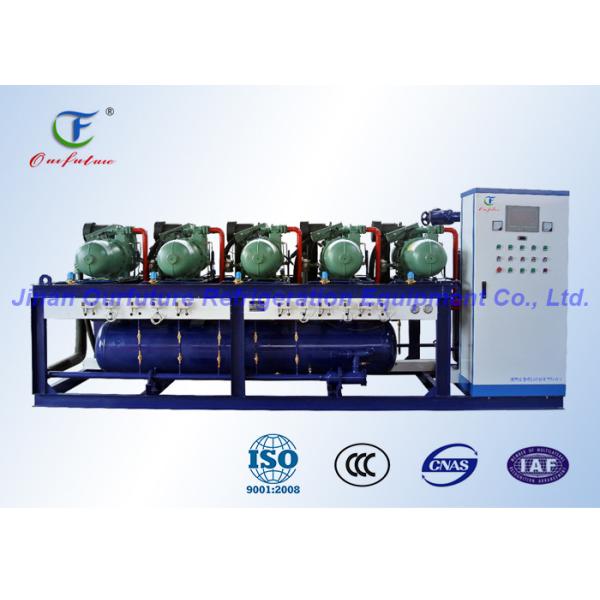 Высокотемпературный холодильный агрегат холодной комнаты R22, параллельный блок Bitzer конденсируя
