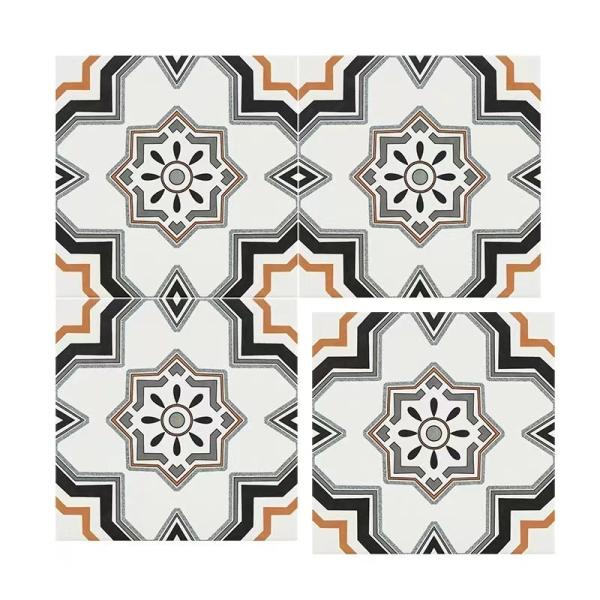 20x20cm Beige Brown Ceramic Rustic Tile for Indoor Floor