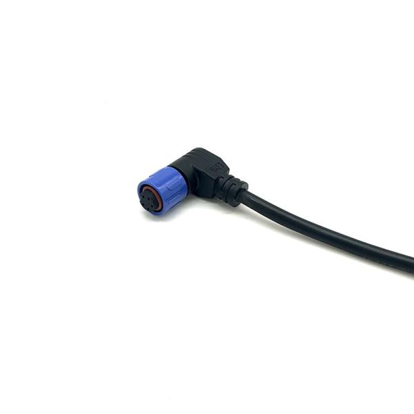 Nylon M12 Male Female Connector L90  Multi Pin Electric Customized Length