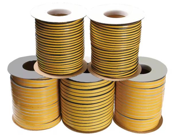Epdm Rubber Door Gasket D E I P Shape Self-adhesive Backed Tape Foam Seal Strip for Wooden Door Seal Weather Strip