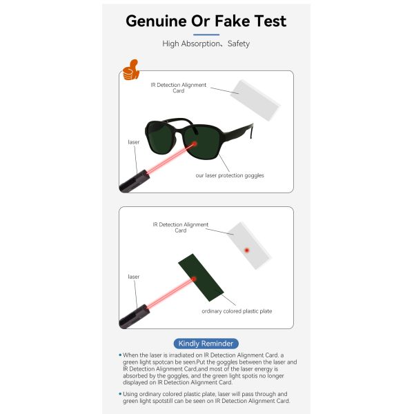 Laser protect glasses goggles glasses laser glasses laser protection 266nm 532nm 1320nm laser lenses protect laser Laser safety glasses co2 laser protection glasses laser protection Laser glasses