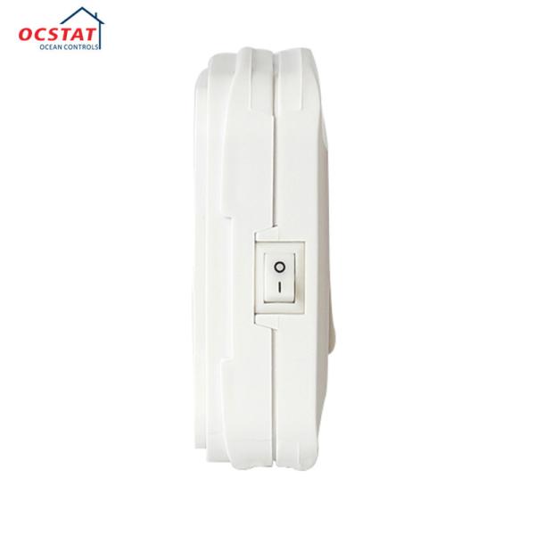 Non - Programmable Underfloor Temperature Heating Thermostat With Battery , White Color
