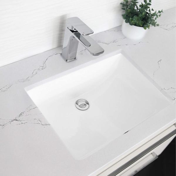 Taches Ada Bathroom Sink résistante 17" évier rectangulaire 500mm de salle de