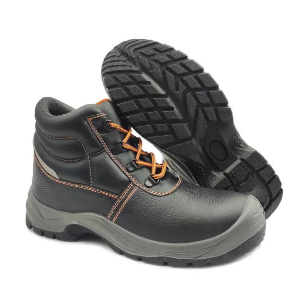 Anti Impact Industrial Safety Boots S1P / S3 Black Leather Work Boots