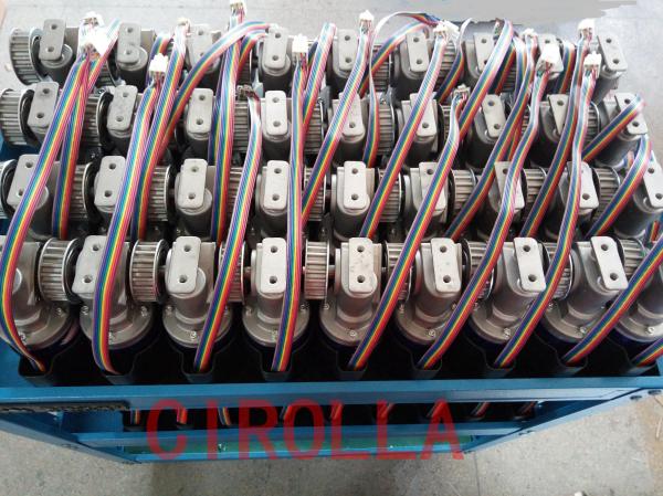 24V 75W Blue Circular Brushles Glass Sliding Door Motor Casing Diameter 60.5mm
