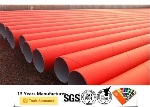 Fire Pipe Pipeline Powder Coating High Gloss / Hardness Coating Surface