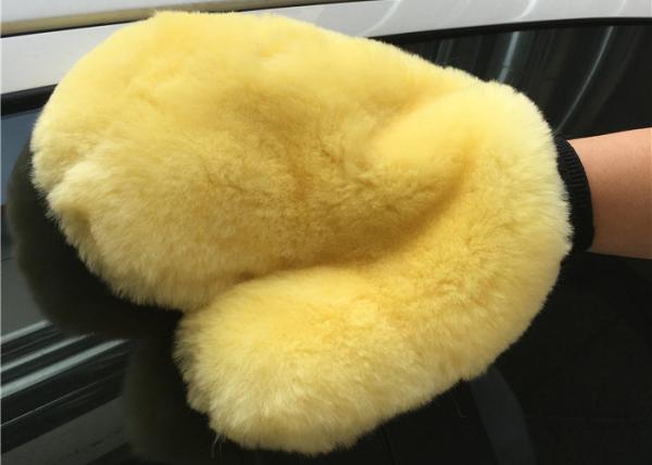Luva real macia super da limpeza do Lambswool do Merino da luva da lavagem de carros da pele de carneiro para o carro
