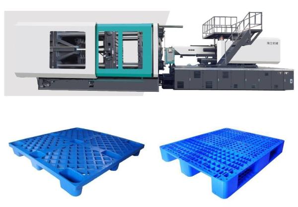 Máquina plástica horizontal da injeção do molde para a pálete que faz 7800KN que aperta a força
