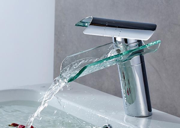 Waterfall Wash Basin Bathroom Sink Mixer Counter Mounted ROVATE 607-1