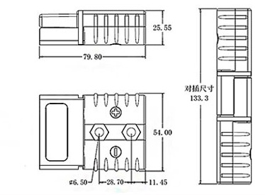 50A 600V High Current Anderson Socket Connector SB50A Anderson Plug Connector