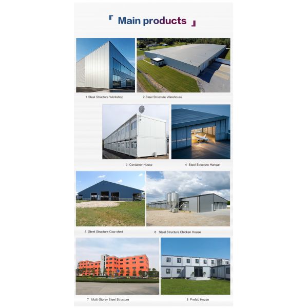 Large Span Steel Structure Chicken house Customizable for Poultry Farming