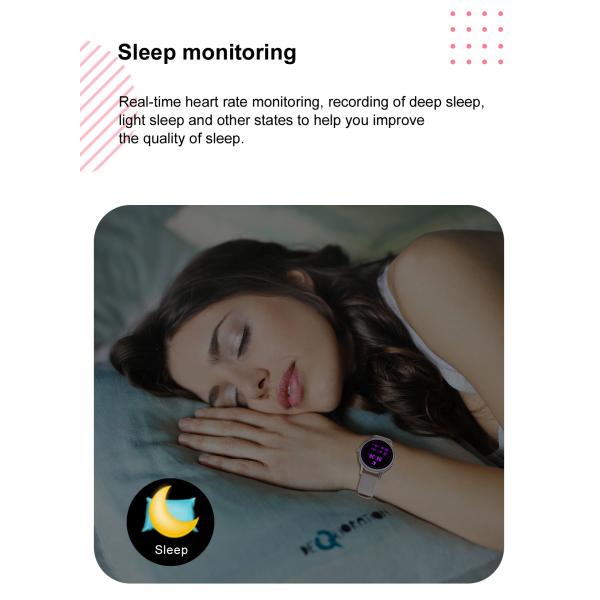 Умный дозор 2020 спорта отслежывателя фитнеса Smartwatch тарифа сердца ECG женщин 1.09-Inch дозора DT66 полный делает водостойким для IOS Xia