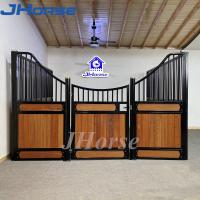 Stalles européennes galvanisées en bambou de luxe de cheval de style de pin 2.5m - 4.0m