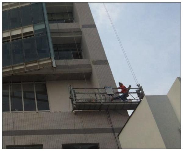 Indonesia 6 meters 630kg ZLP630 temporary suspended cradle for BMU