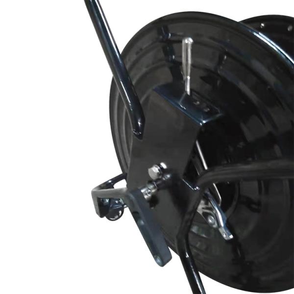 Compeletly Metal  Reel Portable with four wheels for Tactical Military armoured Fiber Optic Cable