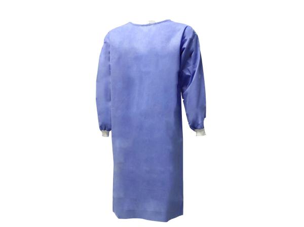 Vestido de emenda ultrassônico descartável unisex de SMS+PE 53GSM com laços