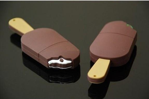 O flash bonito de USB conduz o usb do gelado do chocolate