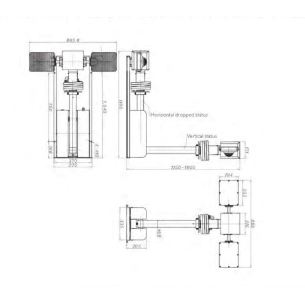 корабль 3.5M установил мобильную аварийную башню СИД светлую для пожарной машины