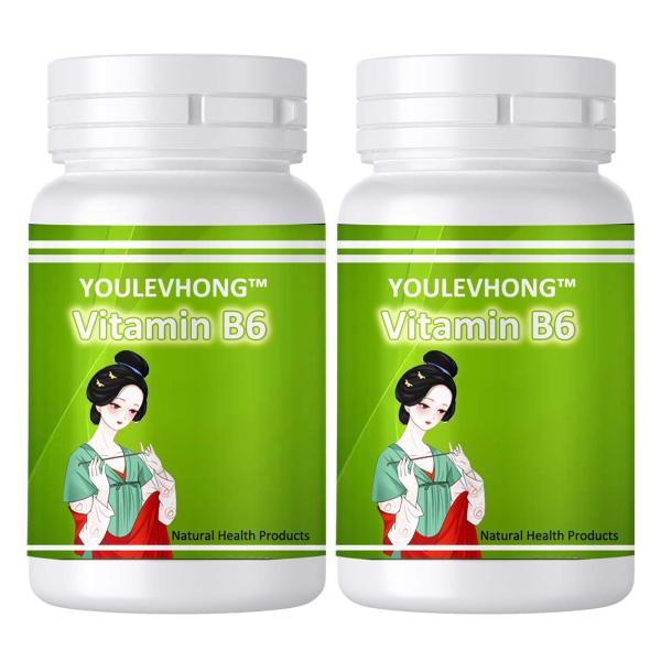 United States Made Essential Vitamin B6 Supplement with 60 Tablets  GMP Compliant, FDA Registered Facility