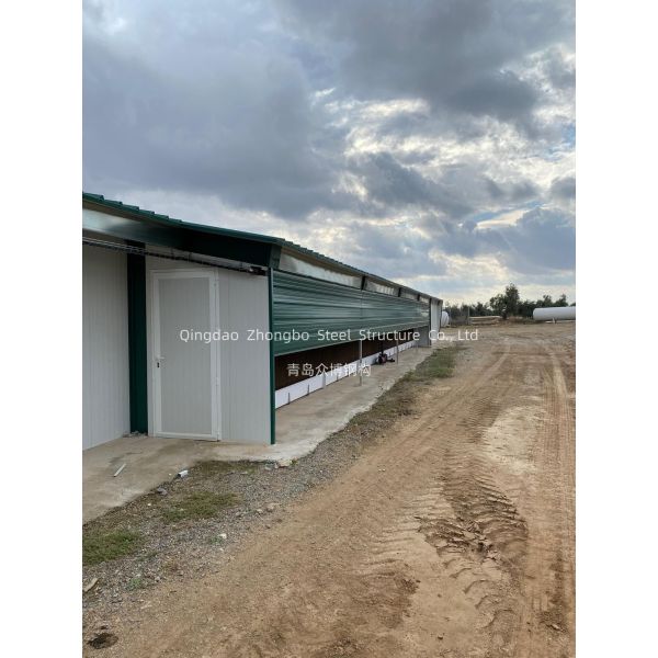 Prefabricated Steel Structure Poultry House with Durable Materials and Easy Assembly for Chicken Farming