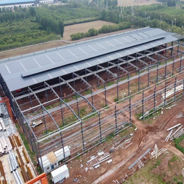 プレハブの構造の鋼鉄建築材料の倉庫ライト鉄骨フレームの構造