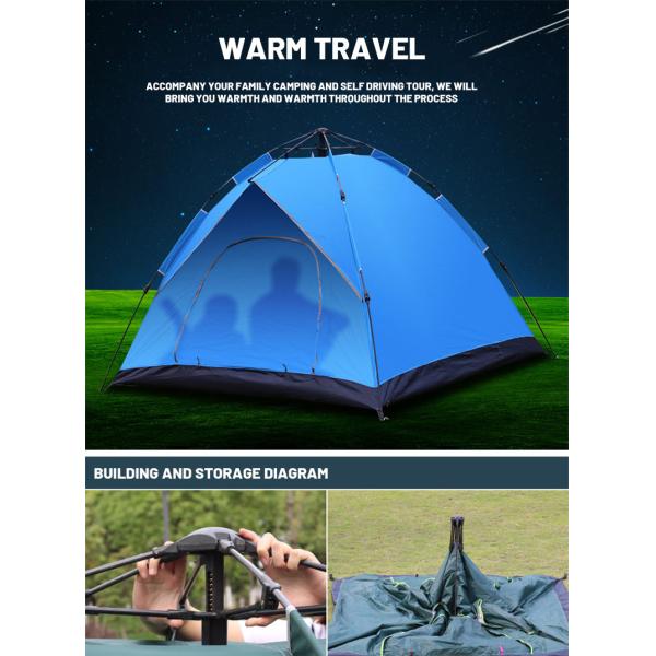 200x200x145cm Automatic Outdoor Waterproof Tents 1500-2000 Mm 190 Silver Cloth