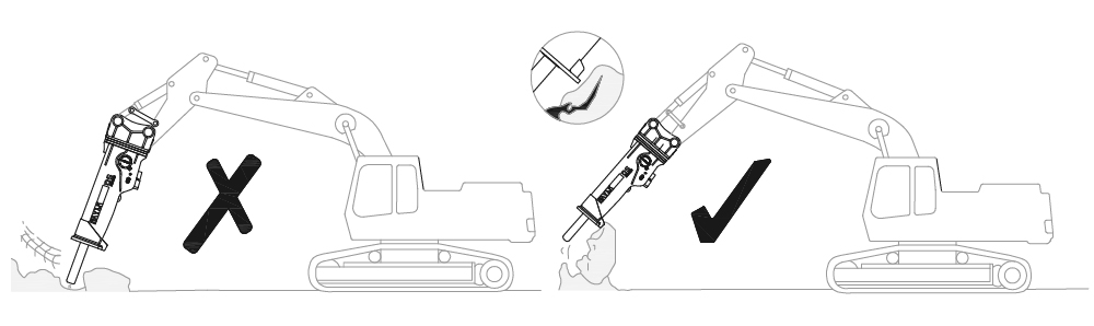 Подгонянный затяжелитель Backhoe выключателя утеса экскаватора коробки размера цвета гидравлический модельный