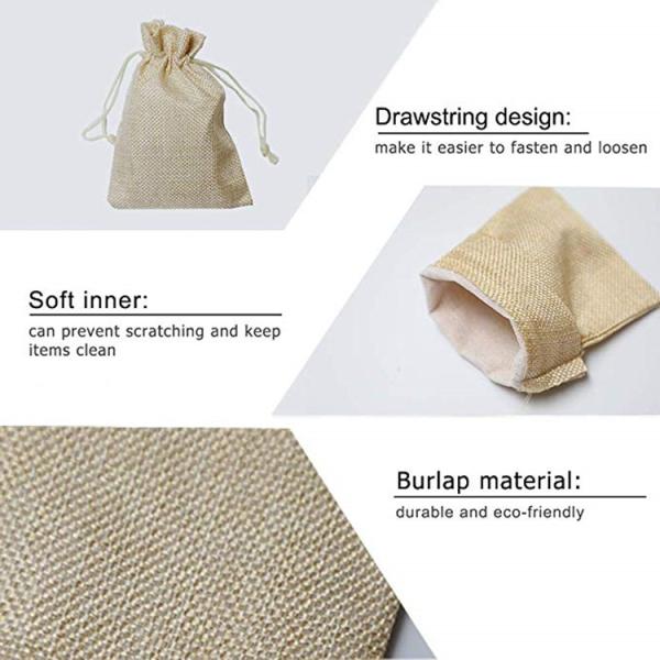 Универсальная сумка Drawstring мешковины, Antiwear сумки джута для кофейных зерен