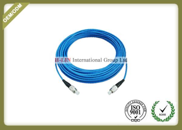 Armoured FC To FC Fiber Optic Patch Cord With Stainless Steel Tube For Networks