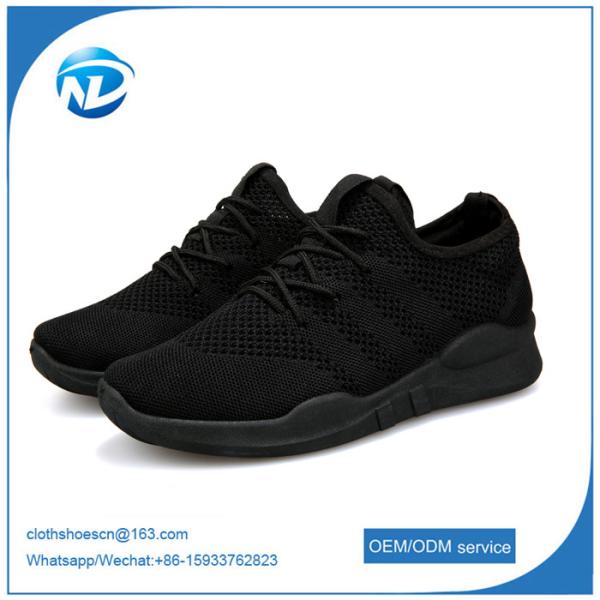 factory price cheap shoes 2019 New Design Lace-up Textile Fabric Men Sport Running Shoes
