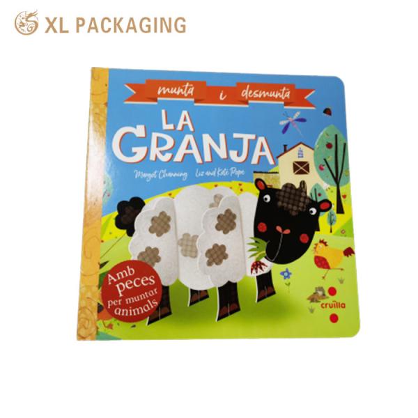 XL Packaging Custom Book Printing Book Printing Services Animal Color Paper Books Children Cartoon Cardboard Paper Book