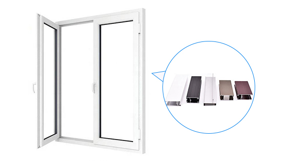 Powder Coated High Gloss Window Aluminium Profile 6063-T6 - Customized