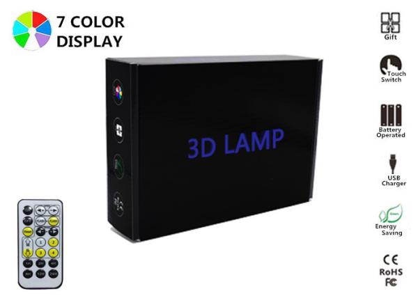 Mermaid 3D Night Light Table Lamp , Glass Illusions Lamps For Girls Decoration