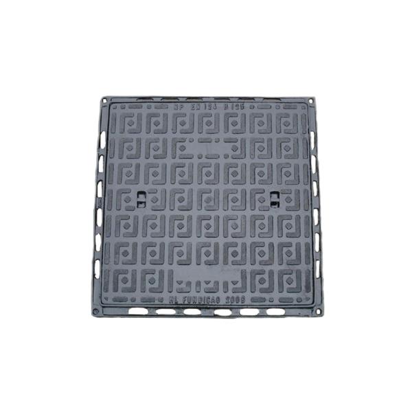 Corrosion Resistant FRP Manhole Cover 600*600mm Medium Duty Sewer Lid smc d400