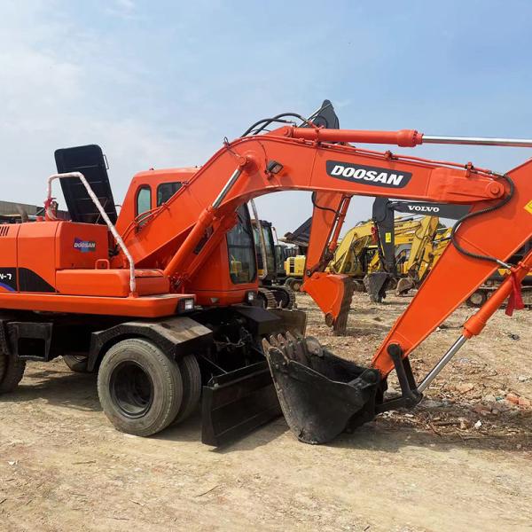 15Ton Medium Used Doosan Excavators Dh150-7 Wheeled Crawler Excavator Types