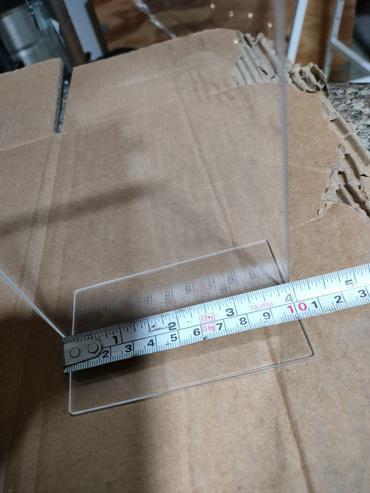High Durability Double Sided Sign Holder Desktop Sign Stand High Transparency