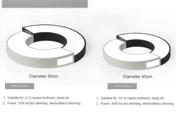 Modern LED Ceiling Lights For Living Room Bedroom overhead lamp fixtures (WH-MA-05)