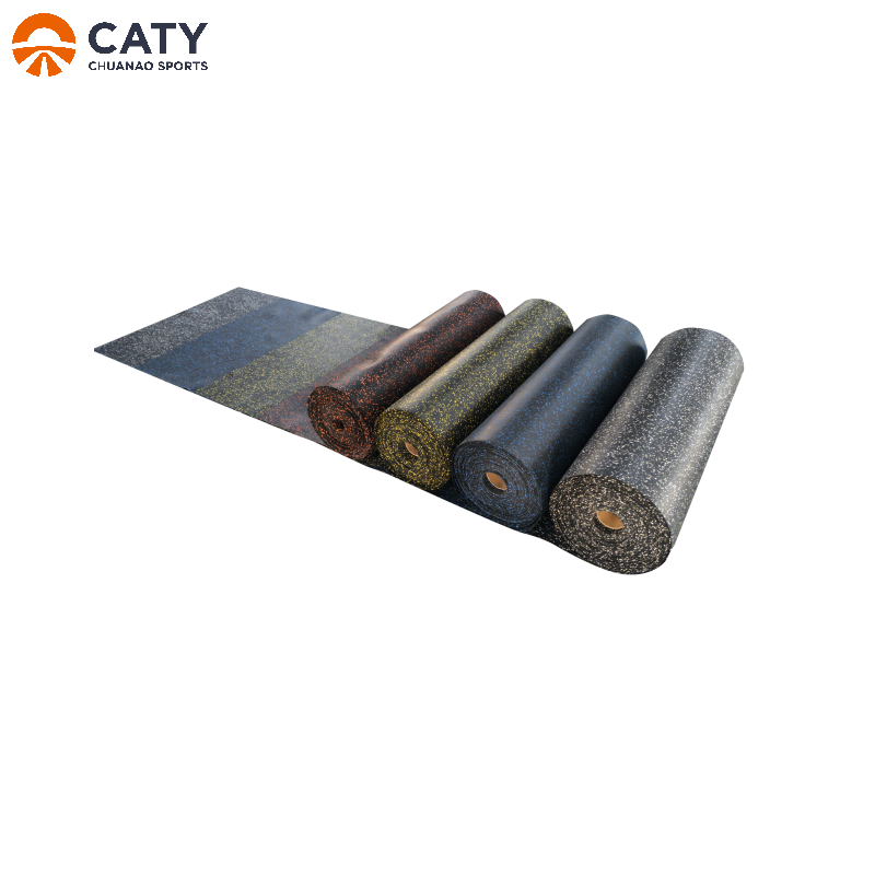 Non-Slip and Durable 5mm Commercial Rubber Flooring Rolls for Decorative and Commercial Use