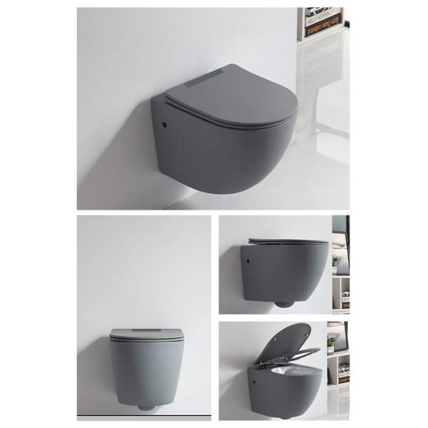 Ceramic Bathroom Sanitary Ware WC Matt Color Modern Wall Hung Toilet