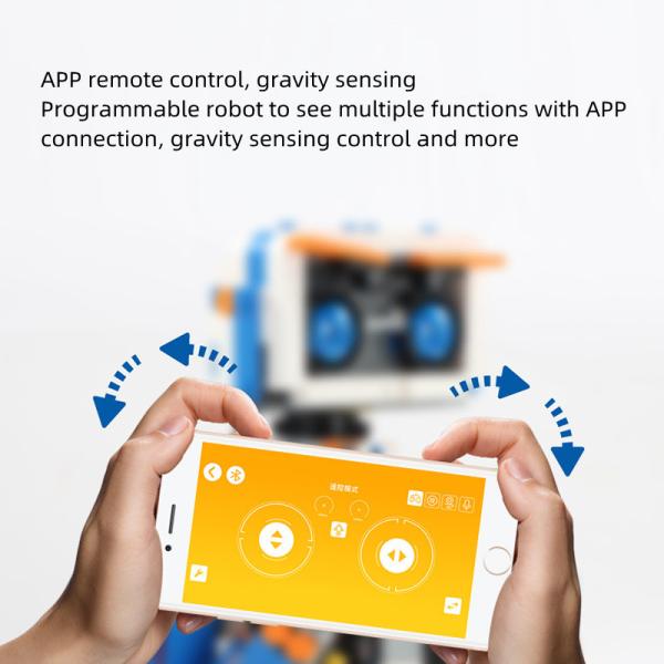 High Simulation Remote Control Robot Toy 2.4G Intelligent Assembly Toy ABS
