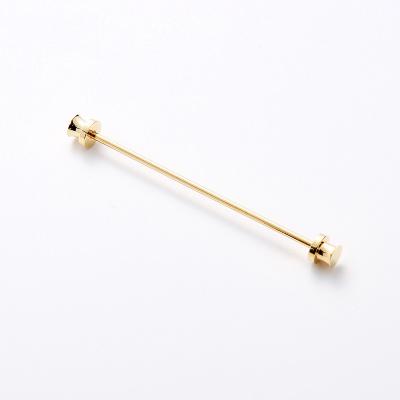 Average Yellow Custom Metal Accessories Collar Pin for Luxury Men's Suit Collection