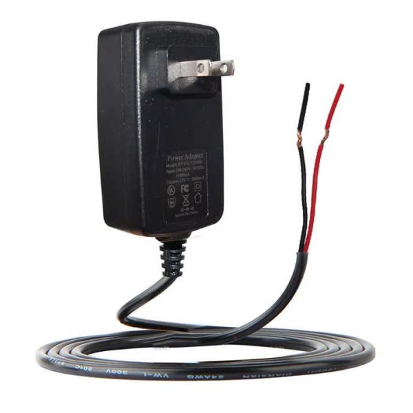 US Plug AC Power Cord to Bare Wire 2 Prong NEMA 1-15P for LED Driver