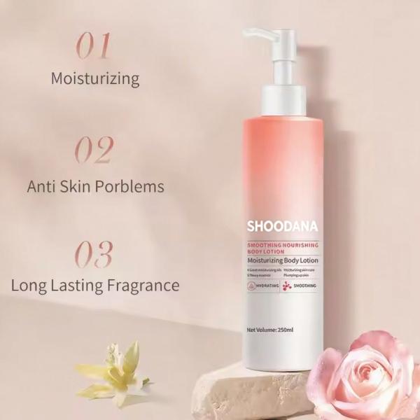 Floral Fragrance Body Lighten Lotion and Cream for Dry Skin Whitening Lotion Nicotinamide Body Lotion