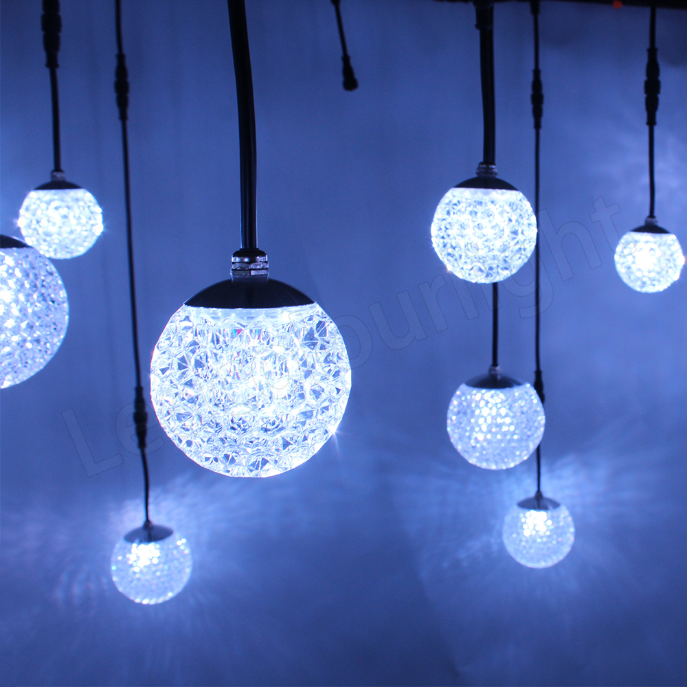 DMX Control LED Pixel RGB Crystal LED Hanging Ball for Wedding Party Decoration
