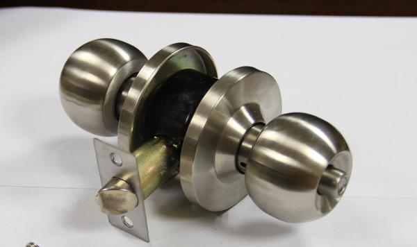 House Stainless Steel Key Lock Door Knob / Double Cylinder Door Knob