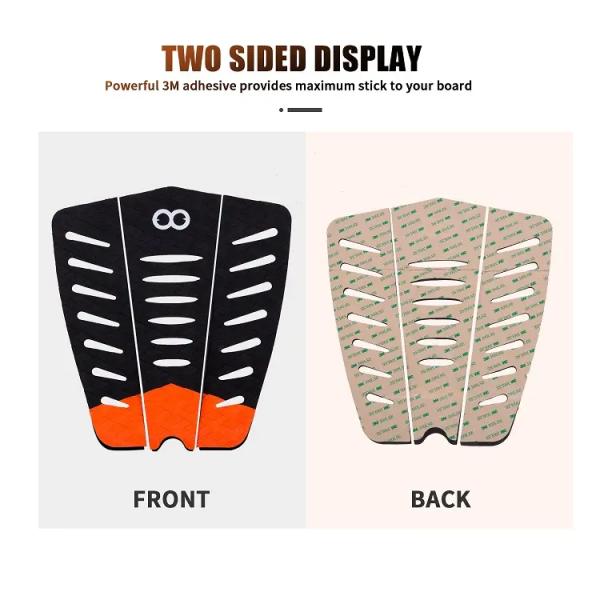 WOOWAVE Knee Board Decking Surfboard Tail Pad with Domestic Adhesive and EVA Foam